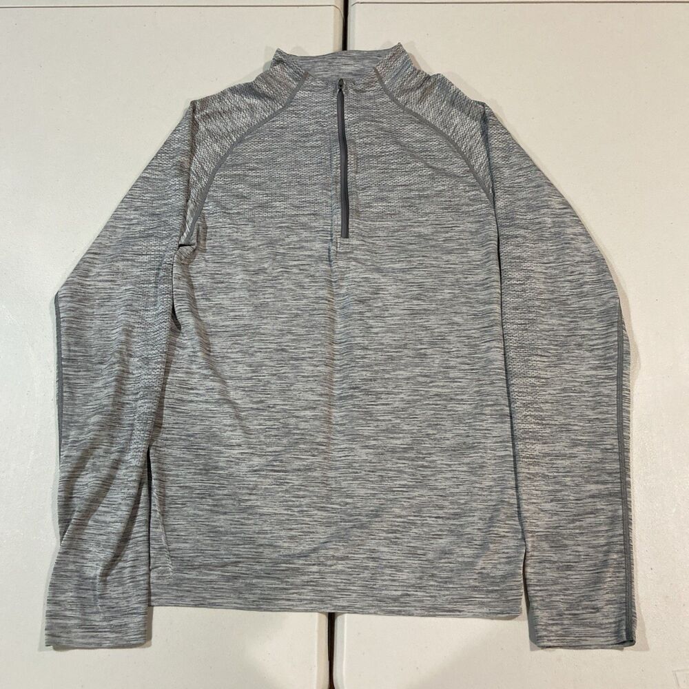Lululemon Metal Vent Tech 1/2 Zip 2.0 Mens Medium Grey Heathered Pullover Shirt